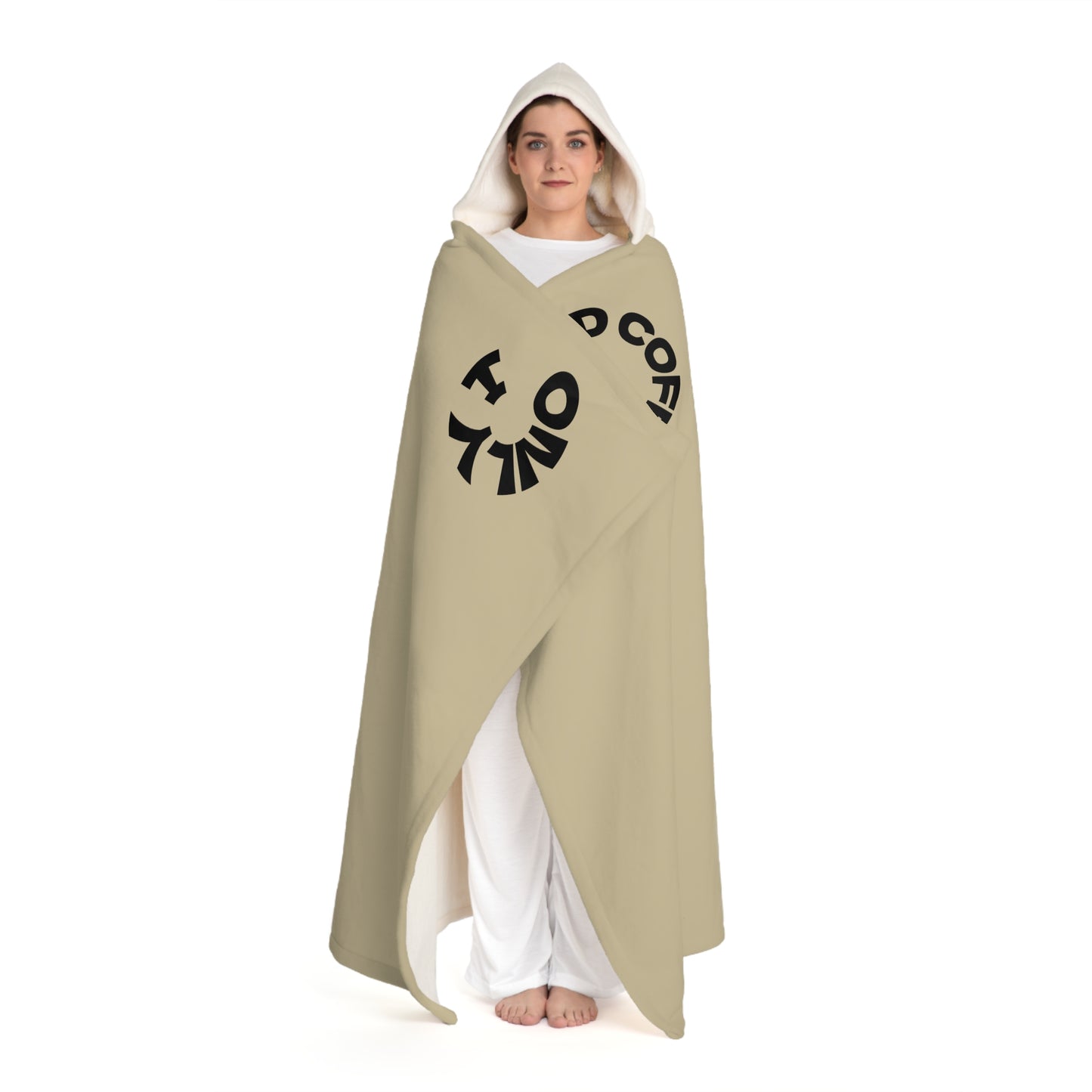 Hooded Sherpa Fleece Blanket