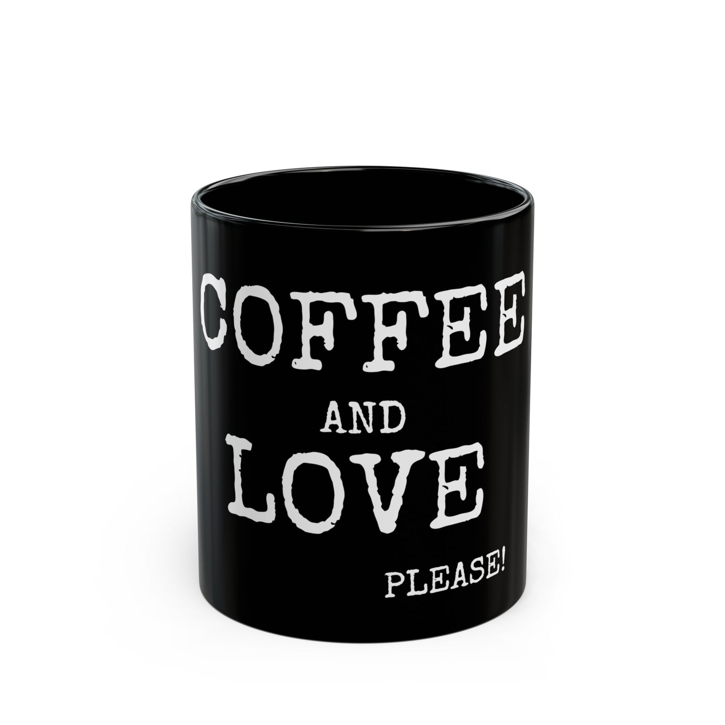 LOVE AND COFFE - Black Mug