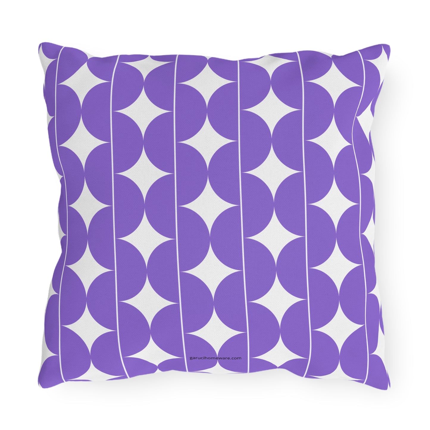 Bohemian Outdoor Pillows - Purple Floral Design for Patio & Garden Decor