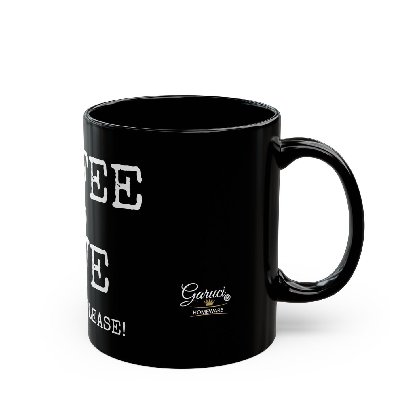 LOVE AND COFFE - Black Mug