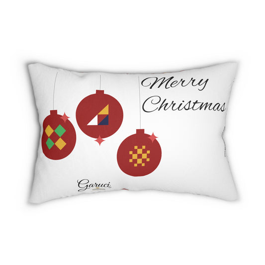 Merry Christmas Deluxe Lumbar Pillow