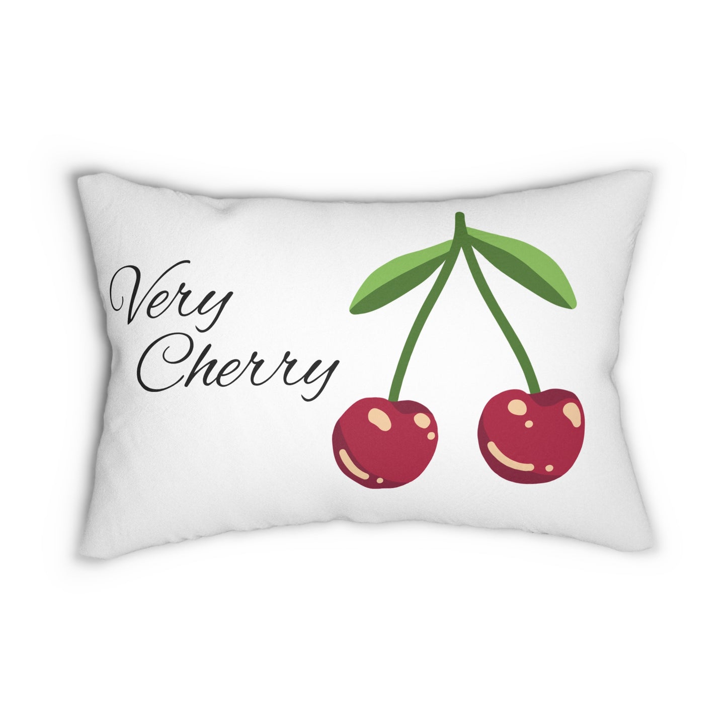 Very Cherry Deluxe Lumbar Pillow