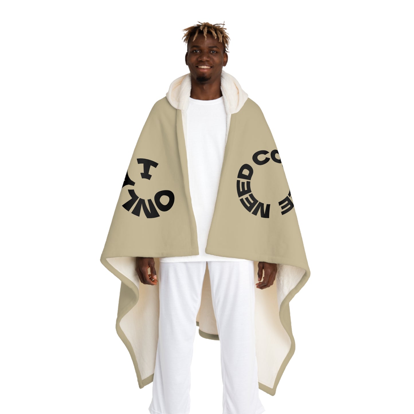Hooded Sherpa Fleece Blanket