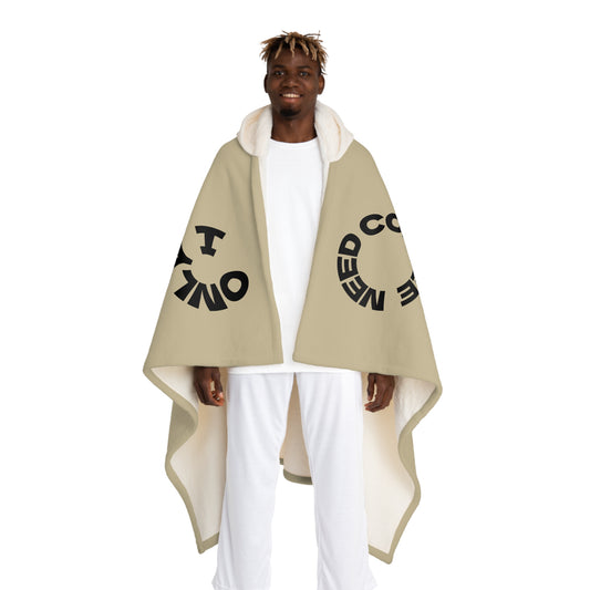 Hooded Sherpa Fleece Blanket