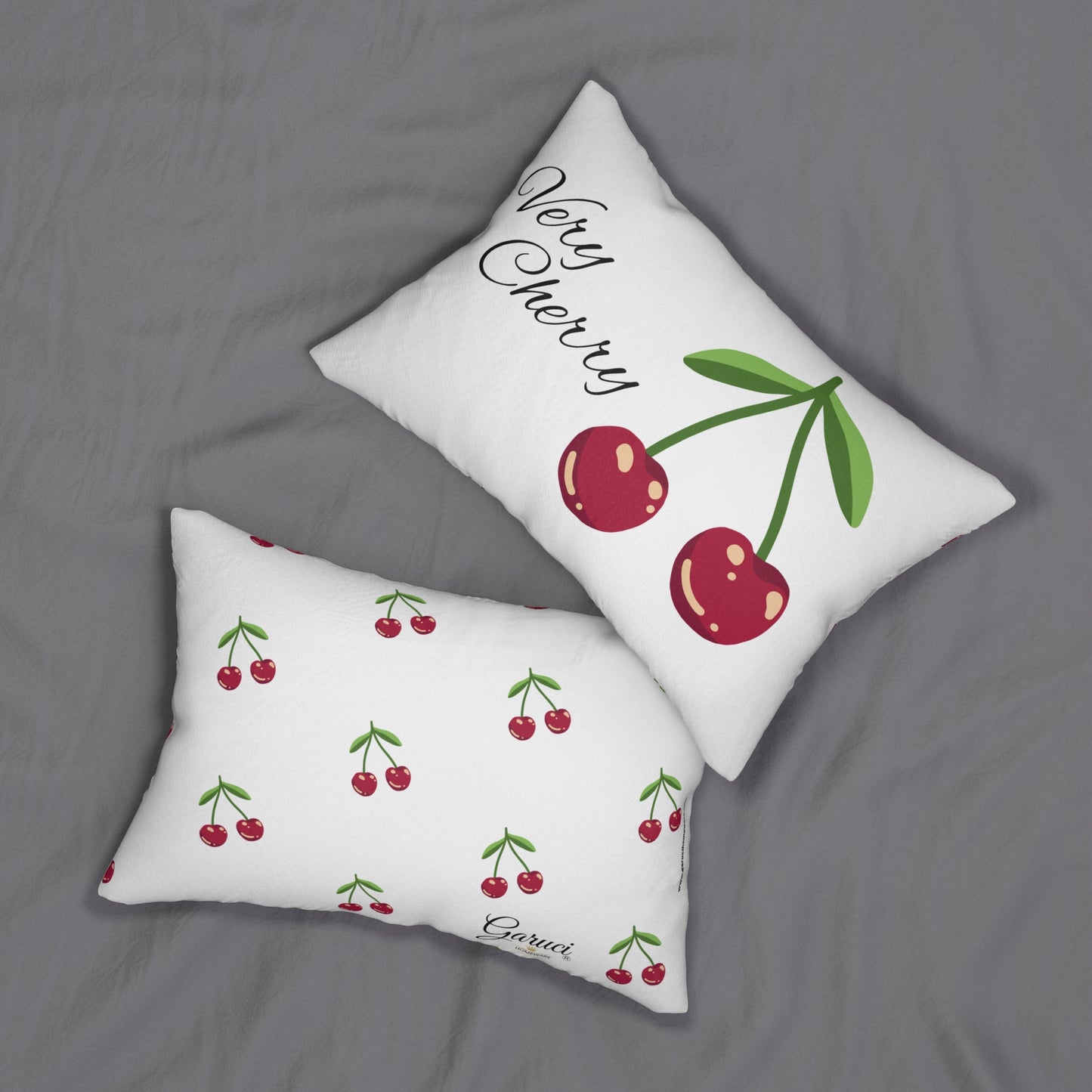 Very Cherry Deluxe Lumbar Pillow